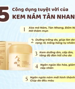 Kem Nám Tàn Nhang Nhân Sâm CNXUER Hộp 60g Kem Mờ Thâm Nám Tàn Nhang Dưỡng Ẩm Sáng Da Ngừa Lão Hóa 11 kemnam2