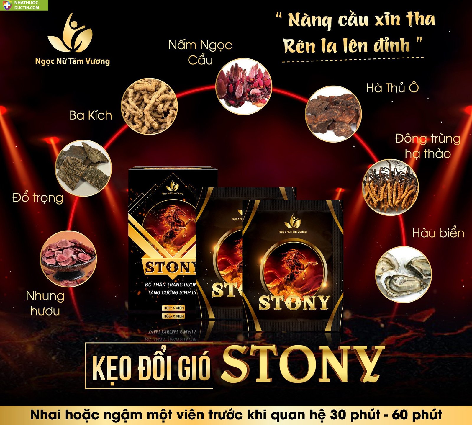 Kẹo đổi gió Stony chính hãng tăng cường sinh lý 13 keo stony 2