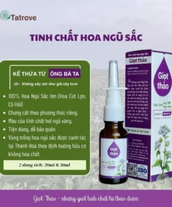 Alternative view of Tinh Chất Hoa Ngũ Sắc Giọt Thảo,Xịt Xoang Mũi Lê Minh Anh Giúp Làm Giảm Các Triệu Chứng Viêm Xoang