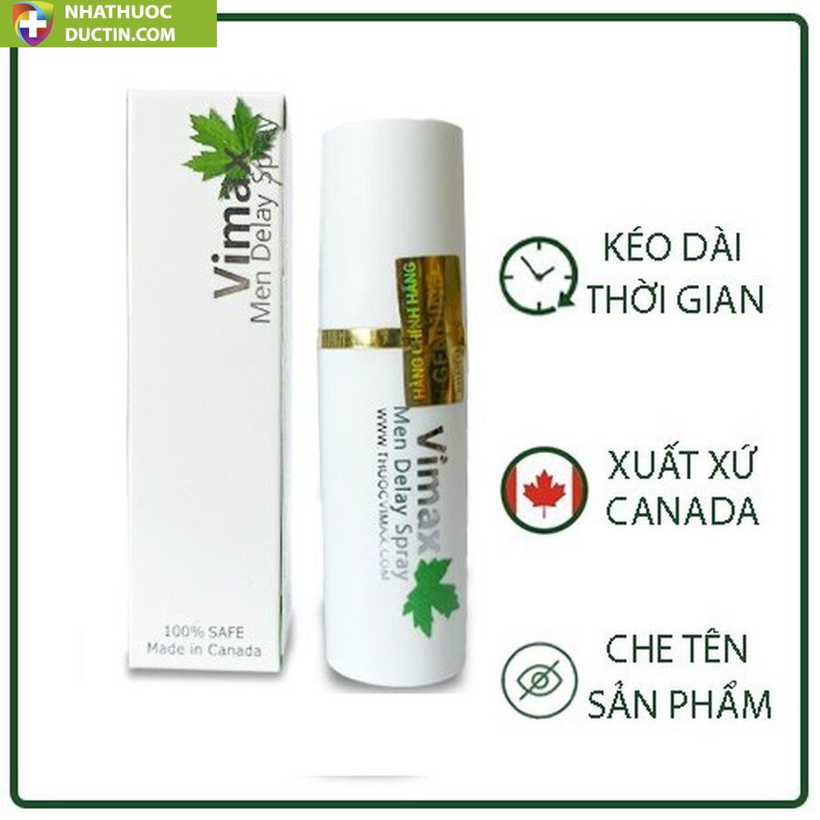 Thuốc Xịt Chống Xuất Tinh Sớm Vimax Men Delay Spray 11 mua chai xit vimax chinh hang o dau