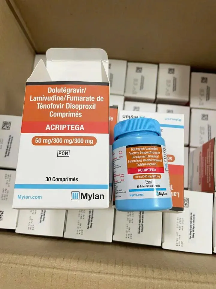 Viên Uống PEP72h-ARV ACRIPTEGA ngừa HIV sau QHTD và là ARV ức chế virut HIV 1 lọ 30 viên 2 pep72