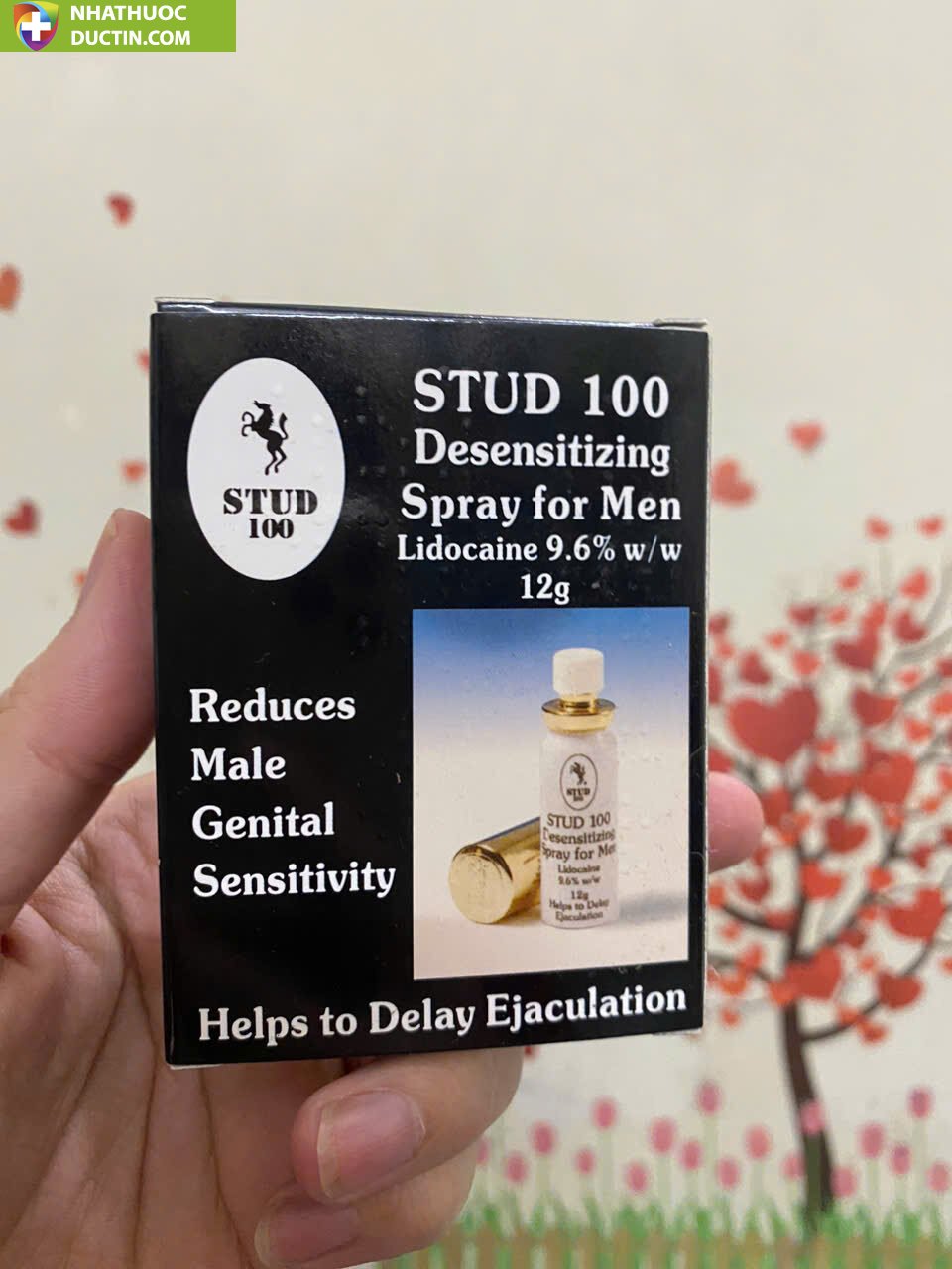 Chai xịt Stud 100 chống xuất tinh sớm, kéo dài thời gian quan hệ cho nam (Hộp 1 lọ 12,5ml) 17 stud1