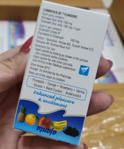 Thạch trái cây cường dương tăng cường sinh lý nam Kamagra Oral Jelly 100mg Hộp 7 Gói 12 thach3