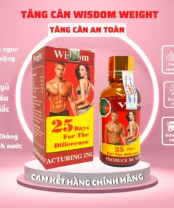 Alternative view of Vitamin Tăng cân Wisdom Weight Tăng Cân An Toàn Không Tích Nước INDONESIA Hộp 25 Viên