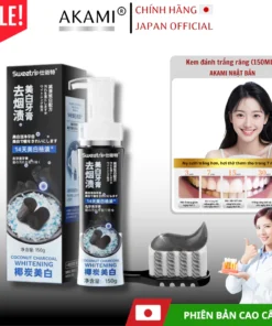 [Bản cao cấp] Kem đánh răng trắng Akami Nhật Bản 150ml chính hãng