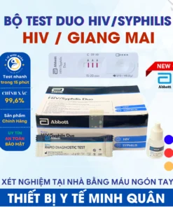 Bộ test xét nghiệm HIV/Giang Mai ( Duo HIV/Syphilis ) - Sản phẩm chính hãng Abbott Hoa Kỳ 5 giangmai1 1