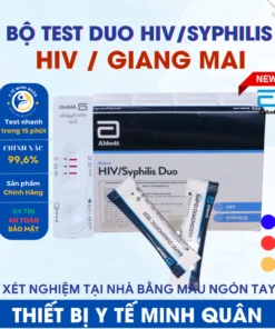 Bộ test xét nghiệm HIV/Giang Mai ( Duo HIV/Syphilis ) - Sản phẩm chính hãng Abbott Hoa Kỳ 6 giangmai2