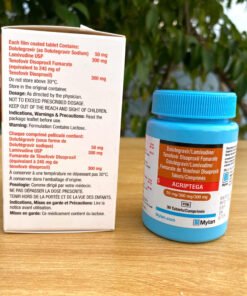 Alternative view of Viên Uống Phòng Nhiễm Hiv Acriptega Mylan - Hộp 30 viên