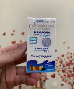 Thuốc cường dương Kamagra Oral Jelly 100mg Vol 1, Hộp 7 gói bản chính hãng
