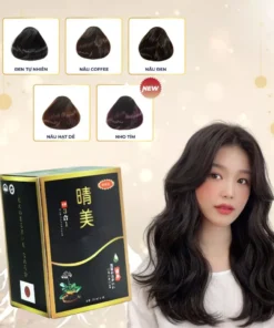 Dầu gội phủ bac Komi Nhật Bản Hộp 10 gói 25ml/gói phủ bạc ngay lần gội đầu tiên