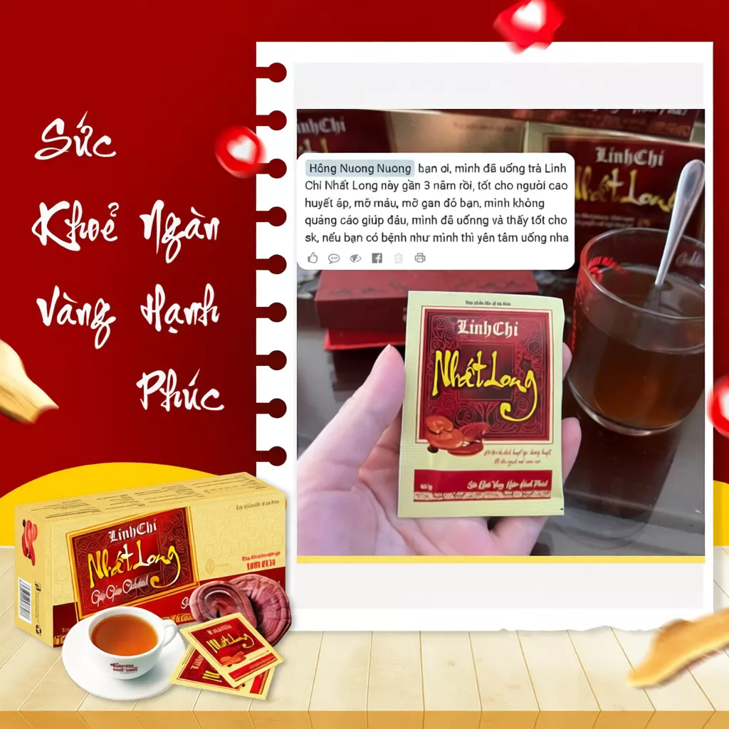 Trà Thảo Dược Linh Chi Nhất Long - Hỗ Trợ Ổn Định Huyết Áp, Giảm Tiểu Đường, Men Gan Cao, Mỡ Máu, Ngủ Ngon 14 nhatlong3