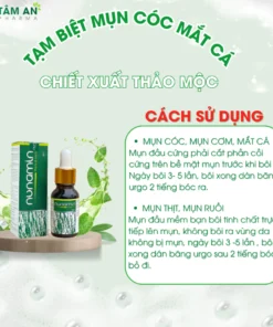 Tinh Chất Thảo Mộc NUNAMIN 15ML - Hỗ Trợ Xử Lý Mụn Cóc, Mụn Thịt, Mắt Cá Chân Tay 12 nuna4