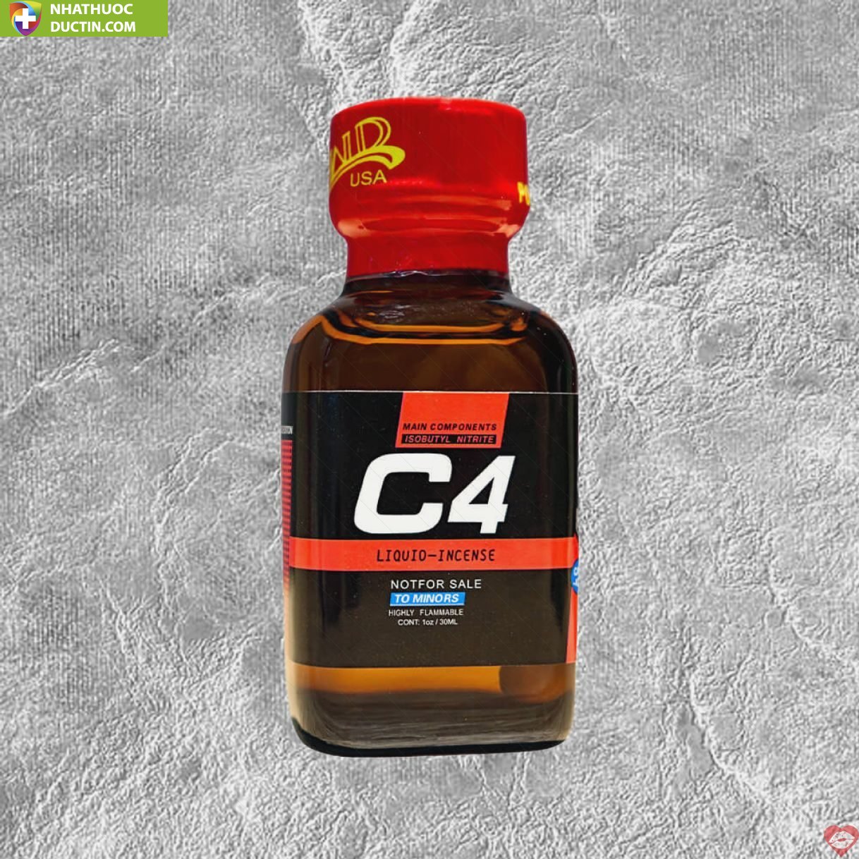 Popper PWD USA C4 Red 30ml tăng cực khoái sung sướng 8 popper pwd usa c4 red chai hit tang khoai cam 30ml