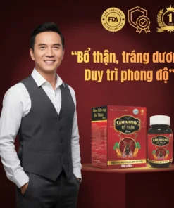 Tăng cường sinh lý nam thảo dược Sâm Nhung Bổ Thận - Hỗ trợ Bổ Thận Tráng Dương Giảm tiểu đêm, đau lưng mỏi gối 30v