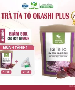 Alternative view of Trà Tía Tô OKASHI GOLD Nhật Bản ( Hỗ trợ bệnh Gút, Giảm chỉ số acid uric, Giảm đau xương khớp) - Bịch 60 túi lọc