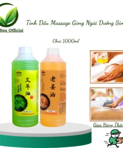 Tinh Dầu Massage Body Dầu Ngải Cứu Tinh Dầu Gừng | Masa Dưỡng Sinh Chai 1000ml