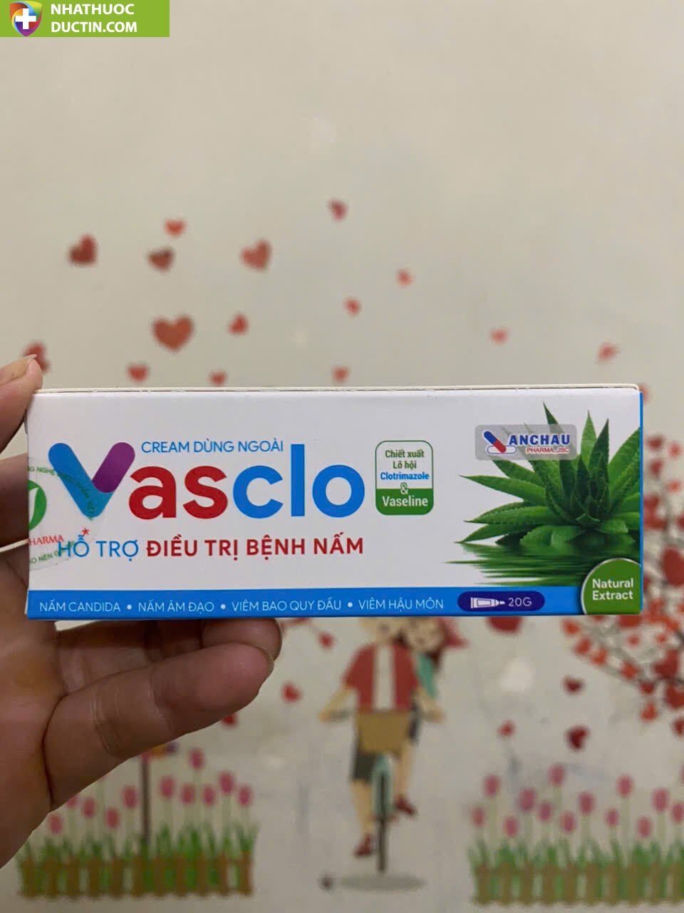 (Che tên ) Gel bôi phụ khoa giảm ngứa Vasclo - tuýp 20g 20 vacco3