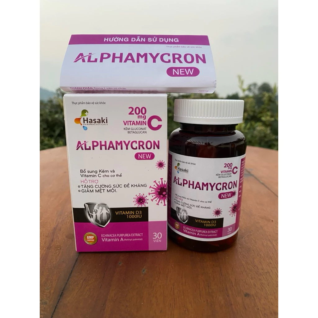 Viên uống ALPHAMYCRON 30 Viên Hỗ trợ bổ sung vitamin, giúp tăng sức đề kháng 28 alpah1
