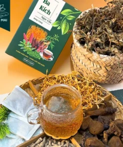 Trà Phục Dương Ba Kích Ngọc Cẩu - Làng Mai - 7 Vị thảo dược, Hộp 30 túi lọc 15 bakich7