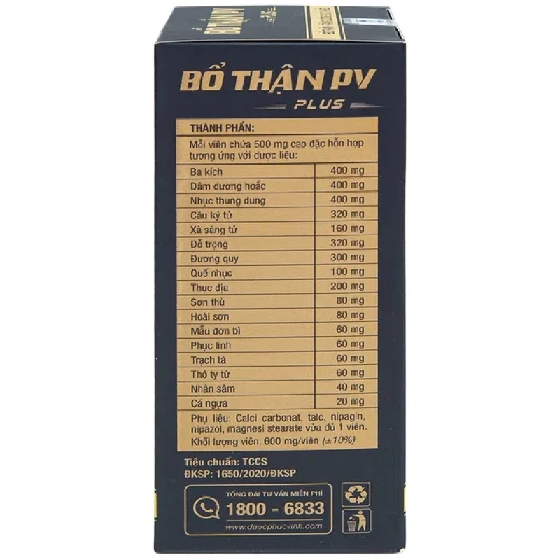 Bổ Thận PV plus giúp bổ thận tăng cường sức khoẻ (Hộp 50 viên) 4 Bổ Thận PV plus giúp bổ thận tăng cường sức khoẻ (Hộp 50 viên) - Ảnh 5