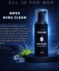 Dung dịch vệ sinh nam cao cấp King Clean chính hãng dạng bọt 100ml tinh chất bạc hà tươi mát 10 botvessinh3