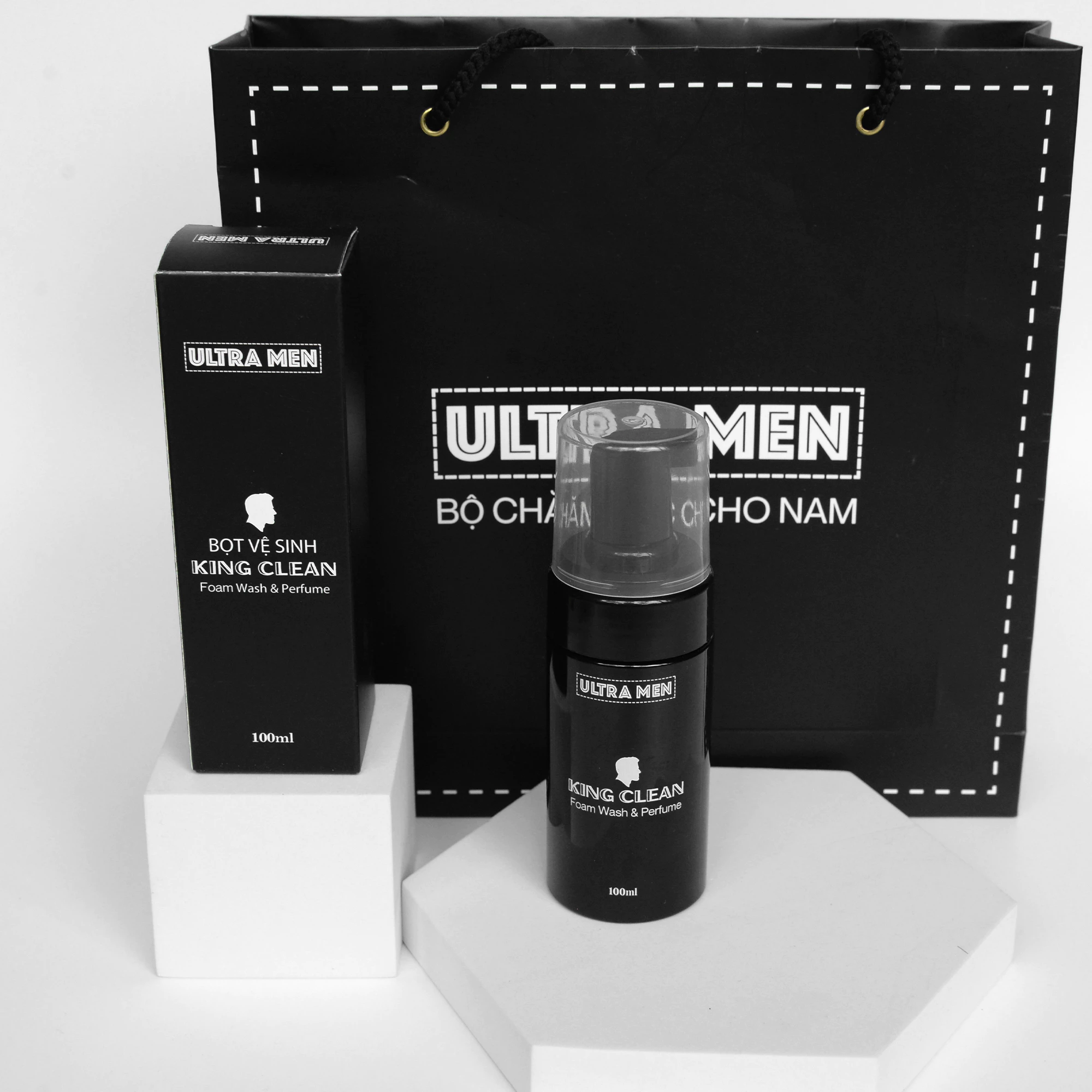 Dung dịch vệ sinh nam cao cấp King Clean chính hãng dạng bọt 100ml tinh chất bạc hà tươi mát 20 botvessinh5