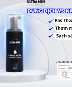 Dung dịch vệ sinh nam cao cấp King Clean chính hãng dạng bọt 100ml tinh chất bạc hà tươi mát 13 botvessinhnam1