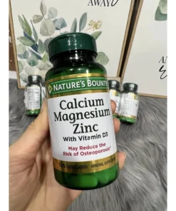 Viên bổ sung Calcium Magnesium và ZinC với vitamin D3 thương hiệu Mỹ Nature Bounty 100 viên