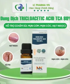 (Che Tên)Dung Dịch Chấm Sùi TRICLOACETIC ACID 80% MK Pharma(Hỗ trợ chấm Hạt Ngọc, Sùi, Mụn cơm, mụn cóc, gai SD)