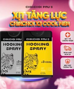 Xịt lạnh Chikchoi pau's xịt ngon x3 cool men 2 vị chocolate và tăng lực the mát 20ml
