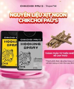Xịt lạnh Chikchoi pau's xịt ngon x3 cool men 2 vị chocolate và tăng lực the mát 20ml 12 chikcoi5