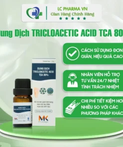 (Che Tên)Dung Dịch Chấm Sùi TRICLOACETIC ACID 80% MK Pharma(Hỗ trợ chấm Hạt Ngọc, Sùi, Mụn cơm, mụn cóc, gai SD) 8 chmamunmk2