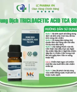 (Che Tên)Dung Dịch Chấm Sùi TRICLOACETIC ACID 80% MK Pharma(Hỗ trợ chấm Hạt Ngọc, Sùi, Mụn cơm, mụn cóc, gai SD) 9 chmamunmk3