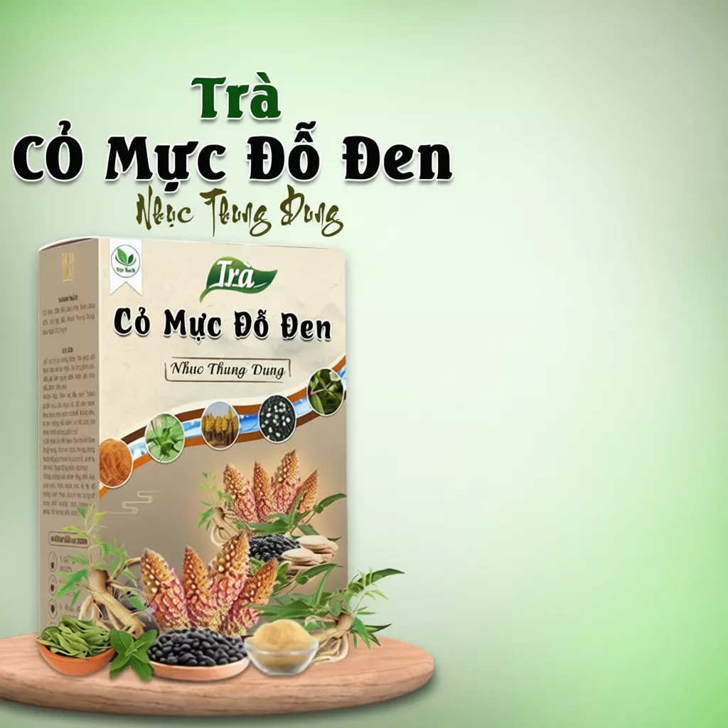 Trà cỏ mực đỗ đen nhục thung dung cải thiện chức năng thận, giảm tiểu bọt, tiểu đêm 22 comuc1 1