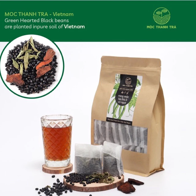 Đậu Đen Xanh Lòng Rang Mộc - Cỏ Ngọt - Hà Thủ Ô MỘC THANH TRÀ - Trà giải nhiệt, thanh lọc cơ thể, chăm sóc giấc ngủ ngon 1 Đậu Đen Xanh Lòng Rang Mộc - Cỏ Ngọt - Hà Thủ Ô MỘC THANH TRÀ - Trà giải nhiệt, thanh lọc cơ thể, chăm sóc giấc ngủ ngon