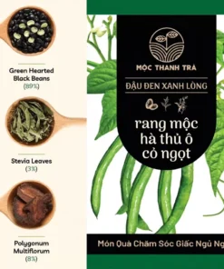 Đậu Đen Xanh Lòng Rang Mộc - Cỏ Ngọt - Hà Thủ Ô MỘC THANH TRÀ - Trà giải nhiệt, thanh lọc cơ thể, chăm sóc giấc ngủ ngon 15 dauden2