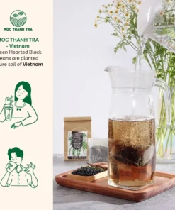 Đậu Đen Xanh Lòng Rang Mộc - Cỏ Ngọt - Hà Thủ Ô MỘC THANH TRÀ - Trà giải nhiệt, thanh lọc cơ thể, chăm sóc giấc ngủ ngon 17 dauen4