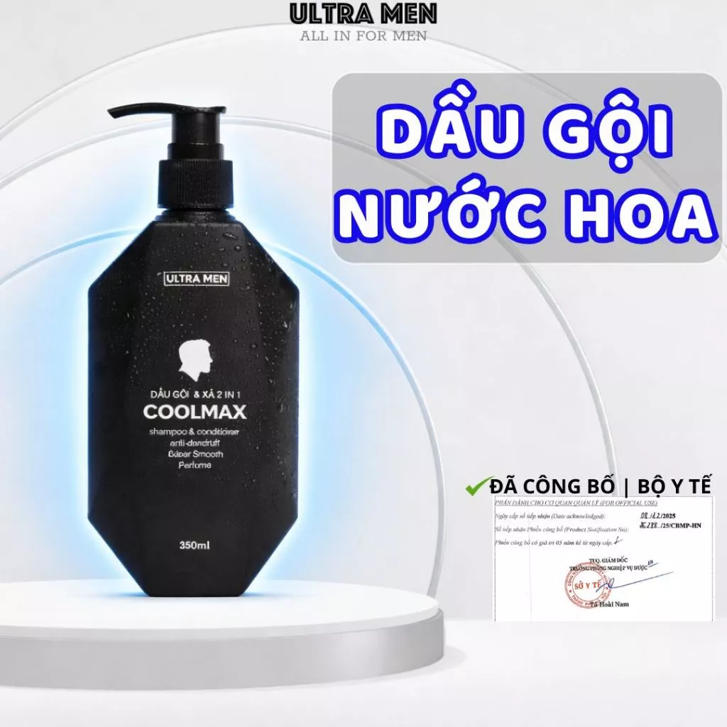 Dầu Gội Xả Nam Ultra Men Coolmax 2in1 250ml – Sạch Gàu, Mượt Tóc, Hương Nước Hoa Nam Tính 17 daugoi1