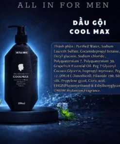 Dầu Gội Xả Nam Ultra Men Coolmax 2in1 250ml – Sạch Gàu, Mượt Tóc, Hương Nước Hoa Nam Tính 8 daugoi2