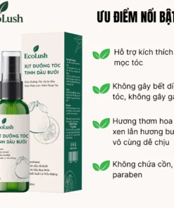 Alternative view of Xịt Dưỡng Tóc Tinh Dầu Bưởi Ecolush 100ml