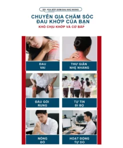 LANZF Kem Massage Giảm Đau Xương Khớp Hỗ Trợ Giảm Căng Cứng Cơ, Thư Giãn Khớp Gối Vai Lưng 100g 13 kemlanff3