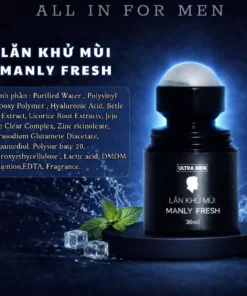 Lăn Khử mùi nam Ultra men chiết xuất tinh dầu bạc hà tươi mát ,khử mùi cơ thể chuyên sâu 30ml 9 lankhumui2