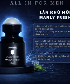 Lăn Khử mùi nam Ultra men chiết xuất tinh dầu bạc hà tươi mát ,khử mùi cơ thể chuyên sâu 30ml 10 lankhumui3