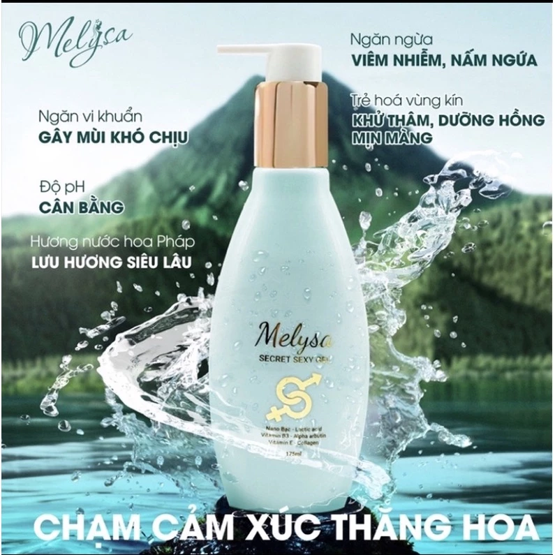 Gel Sinh Học Hương Nước Hoa Pháp Melysa (Unisex) - Vệ Sinh - Kháng Khuẩn - Làm Sạch 20 melissa1