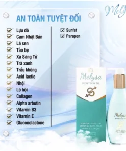 Gel Sinh Học Hương Nước Hoa Pháp Melysa (Unisex) - Vệ Sinh - Kháng Khuẩn - Làm Sạch 11 melissa4