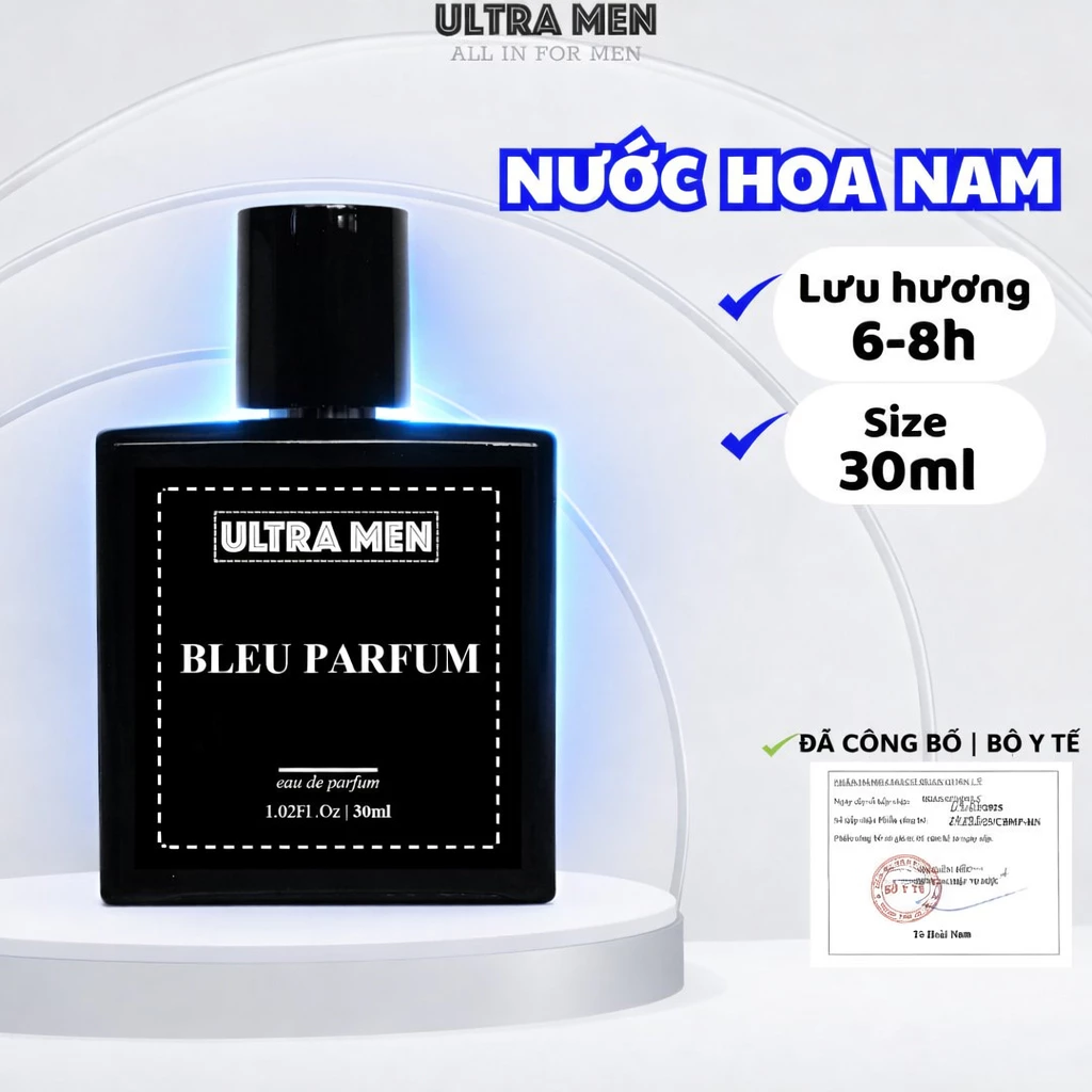 Nước Hoa Nam Ultra Men Bleu Parfum 30ml Hương Thơm Tươi Mát Sang Trọng 17 nuochoa1