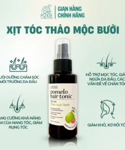 Xịt Tóc Bưởi POMELO HAIR TONIC Pizkie 100ml Dưỡng Tóc Giảm Khô Rối 6 pomelo2 1