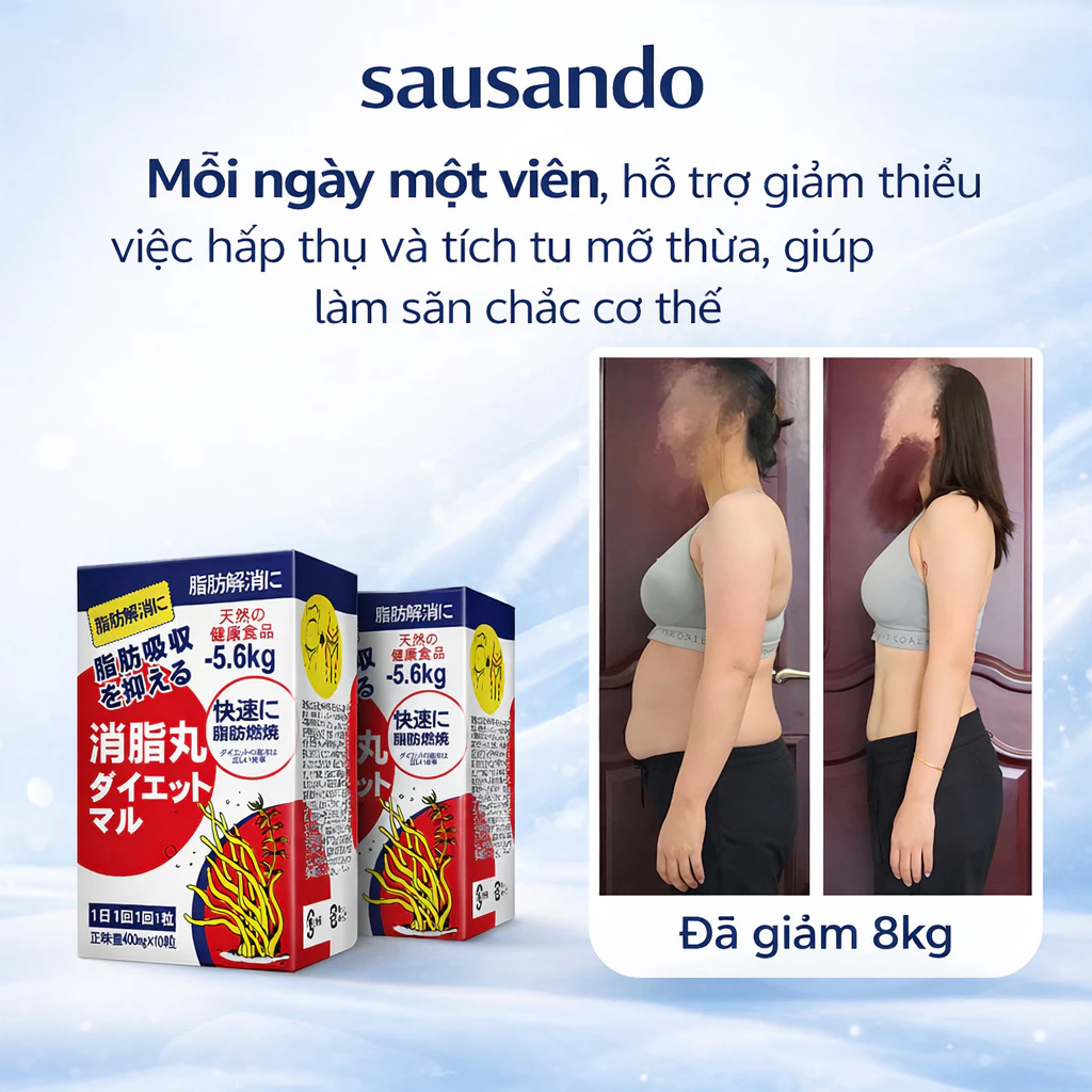 SAUSANDO – Hỗ trợ quản lý cân nặng, giúp giảm mỡ thừa, trải nghiệm sau 7 ngày sử dụng 25 sausando1