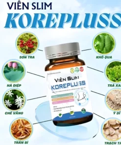 Viên uống giảm cân nhanh Slim KorePluss hộp 30 viên giảm béo an toàn sau 1 liệu trình giảm đến 8kg 14 slimkorre5