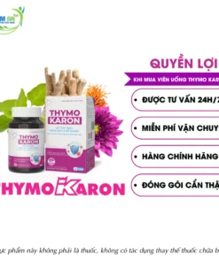 Alternative view of Viên Uống Hỗ Trợ Đào Thải H/P.V, Hỗ Trợ Tăng Miễn Dịch, Đề Kháng [THYMOKARON 30 Viên]
